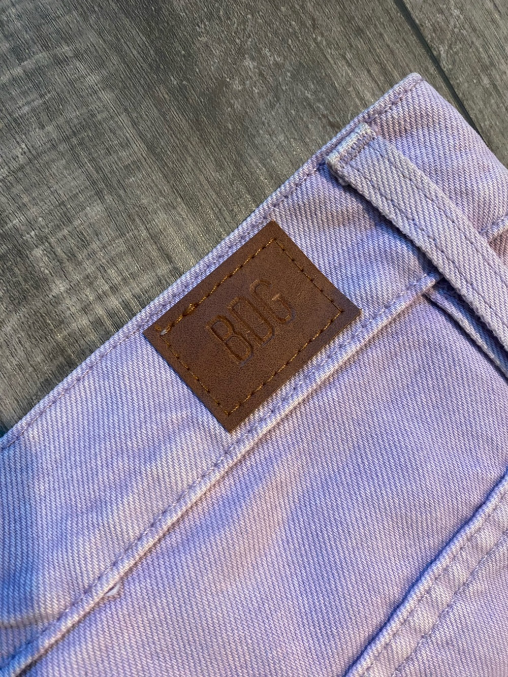 BDG Urban Outfitters Rih High Rise Extreme Baggy Lavender Denim Jeans 26 - Picture 6 of 7